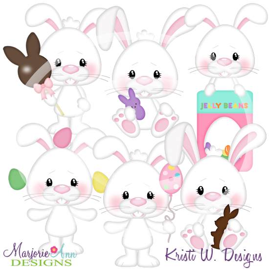 Hippity Hop SVG Cutting Files/Paper Piecing +Clipart - Click Image to Close